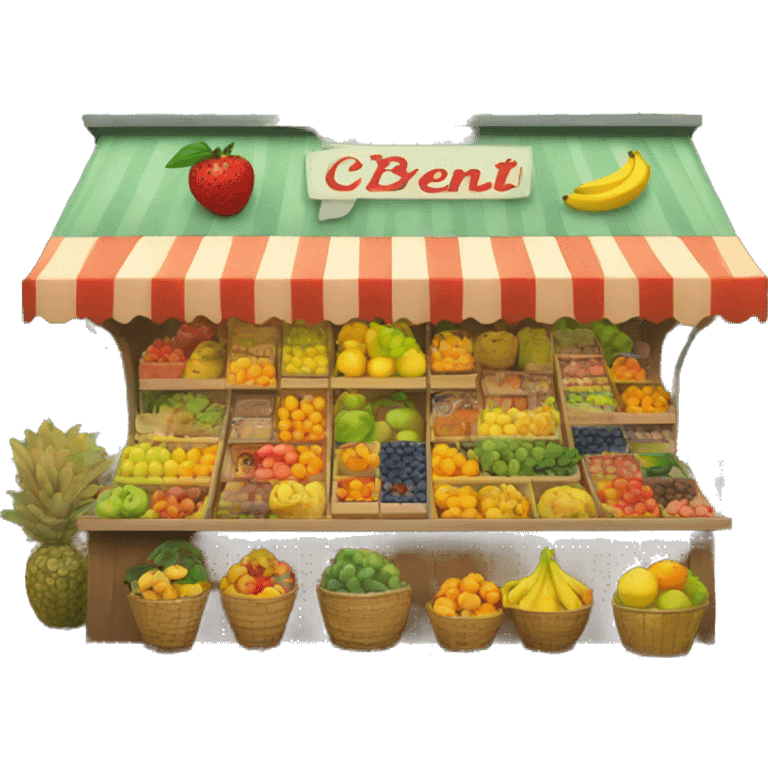 Fruit stand emoji