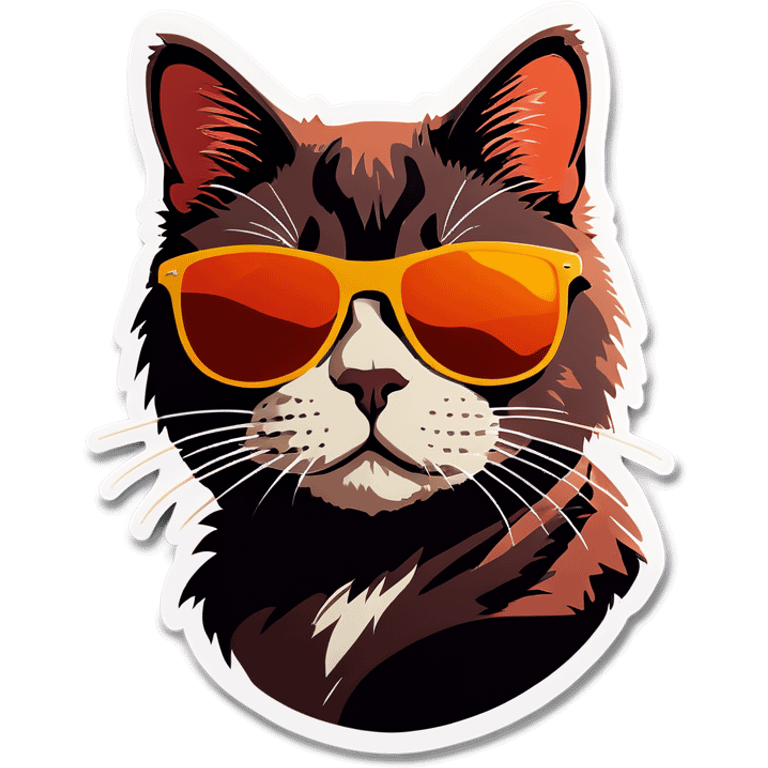 Cat with sunglasses emoji