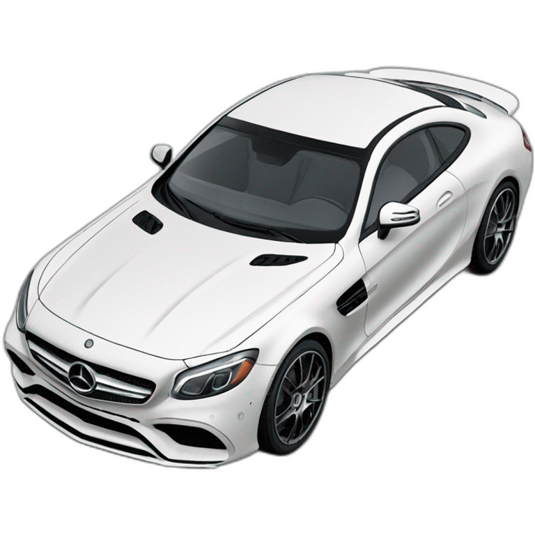 mercedes amg, isometric view emoji