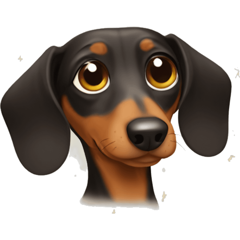 New Year's dachshund emoji