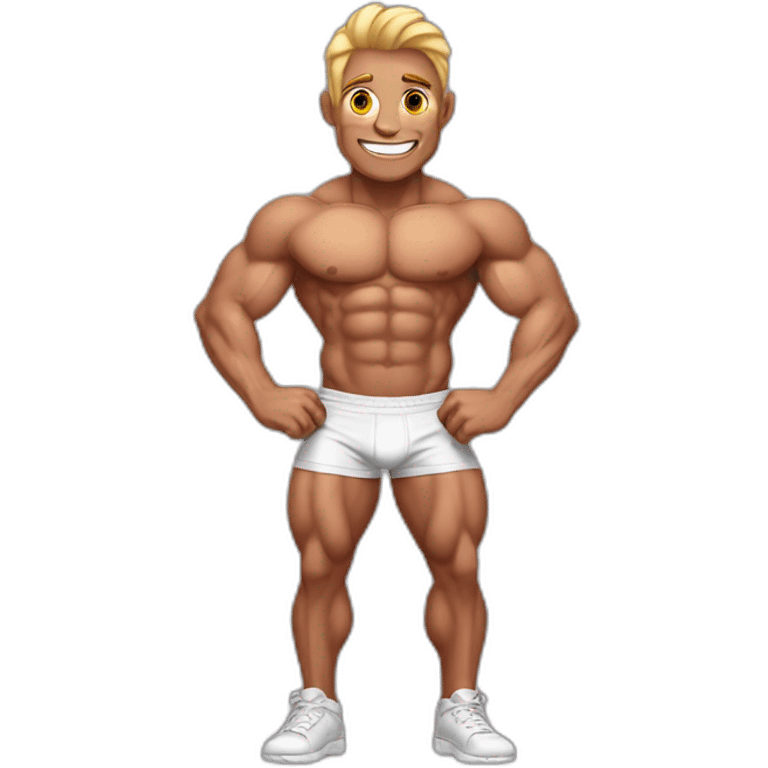 bodybuilder bodybuilder in underwear emoji