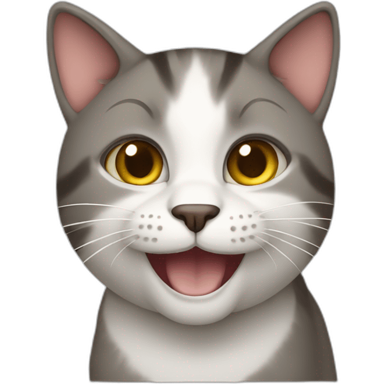 Cat with smile emoji