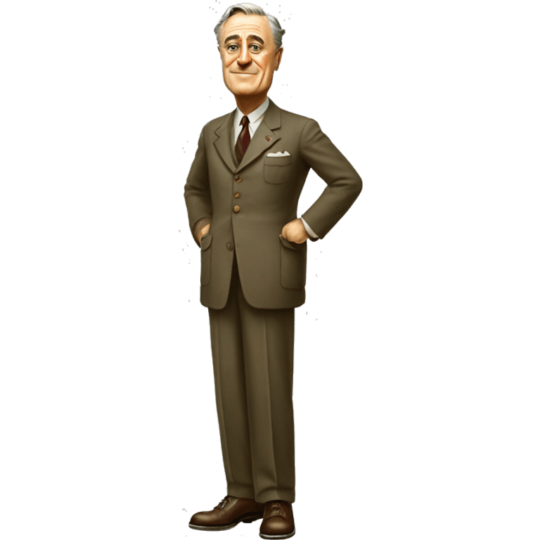 franklin d roosevelt full body standing emoji