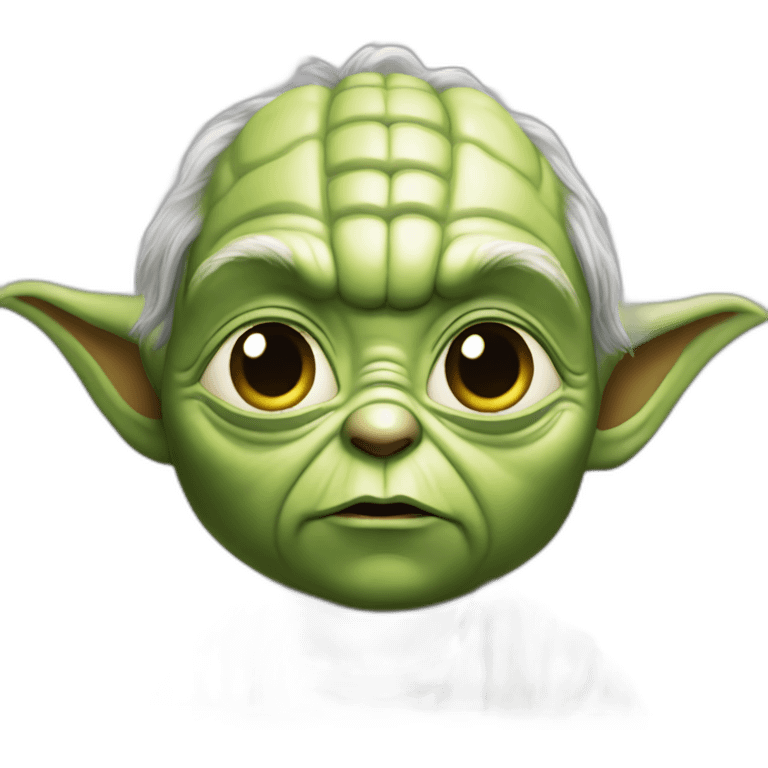 Yoda qui fait les gros yeux emoji