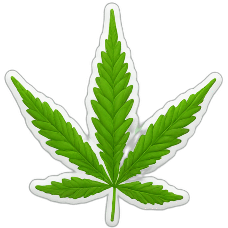 Fleur de cannabis emoji