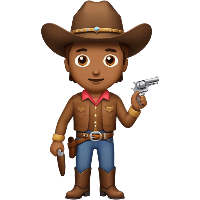 Brown cowboy emoji  emoji