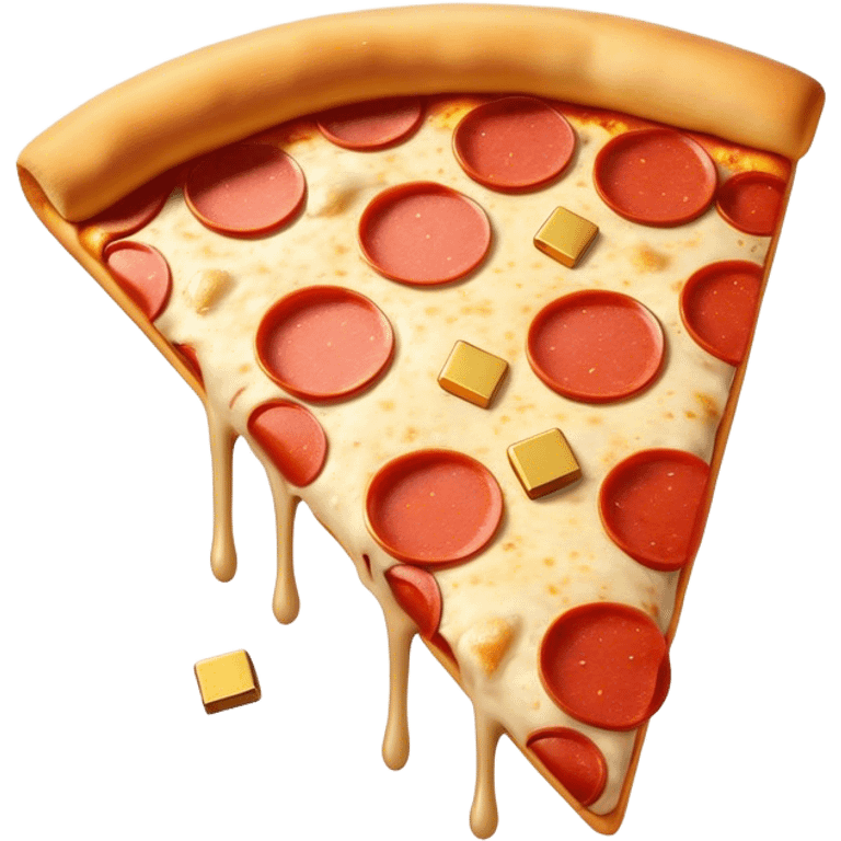 Pizza with gold bars emoji