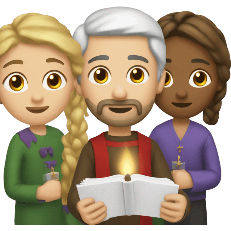 Three advent Sunday emoji