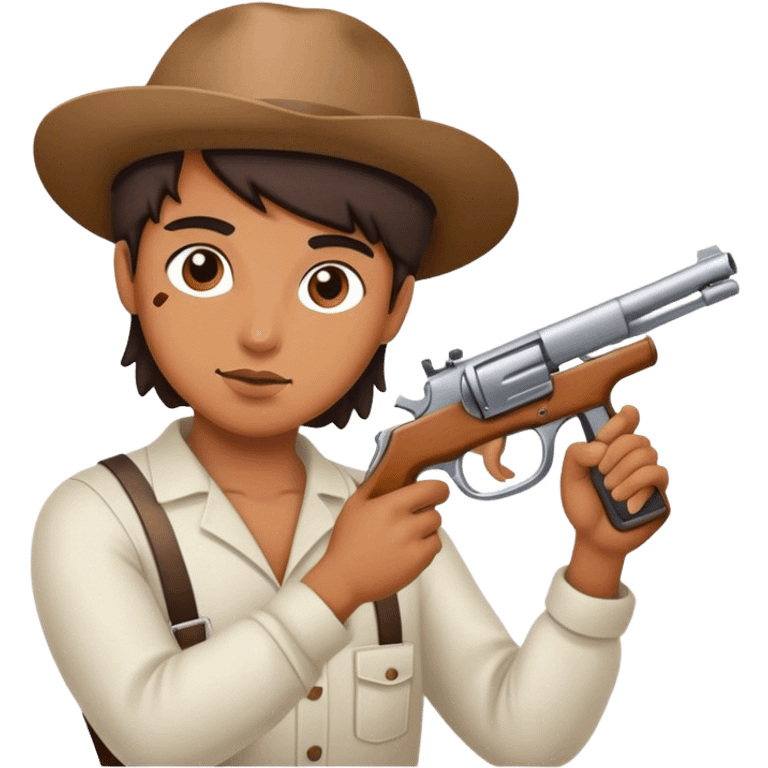 Painter with gun emoji