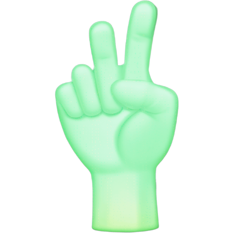 thumb up, transparent glow in the dark emoji