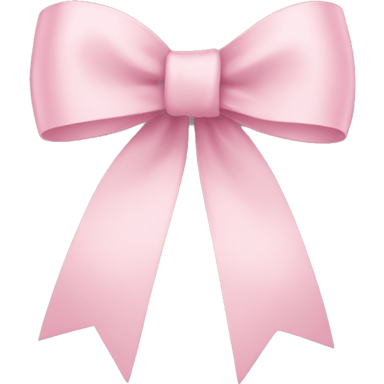 light pink ribbon bow emoji