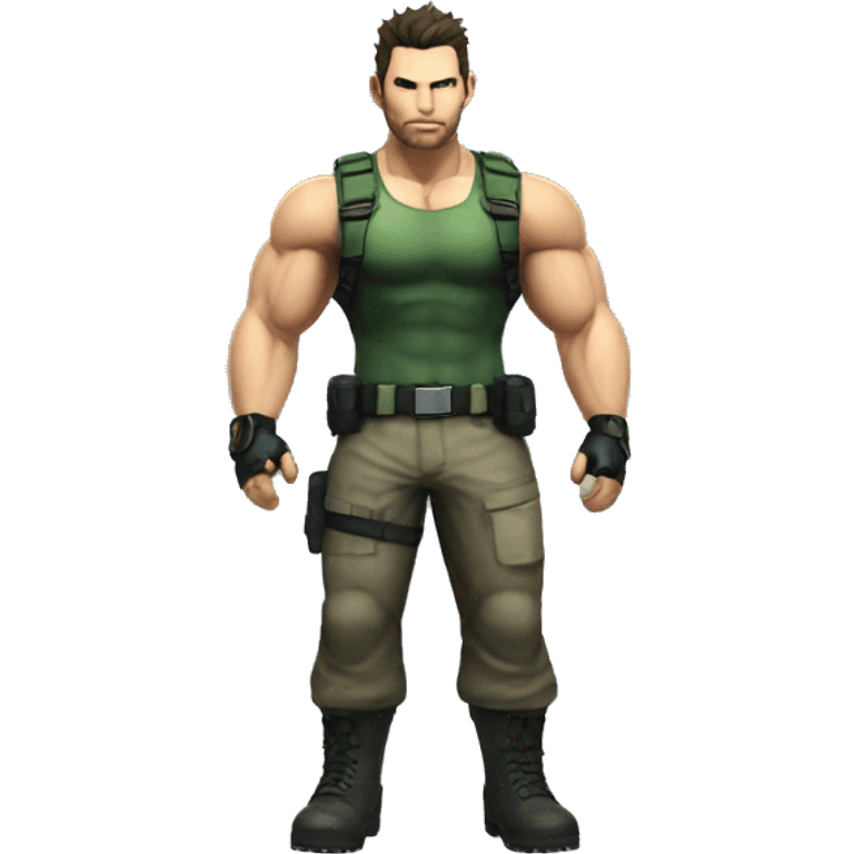 Muscular Chris Redfield  emoji