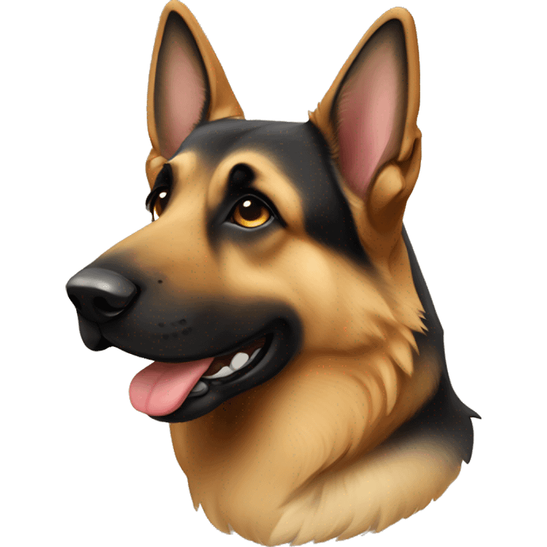 German shepherd bi color emoji