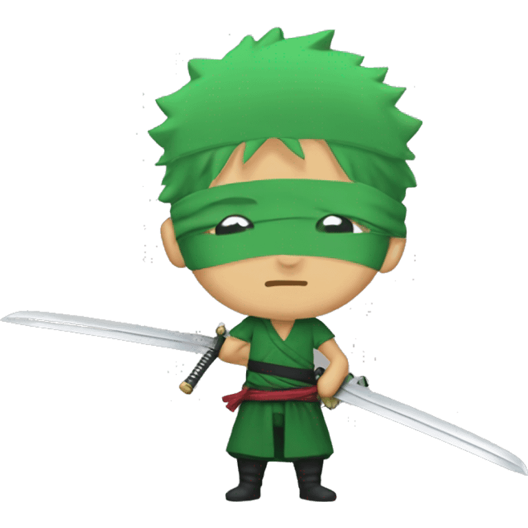 zoro with 3 swords emoji