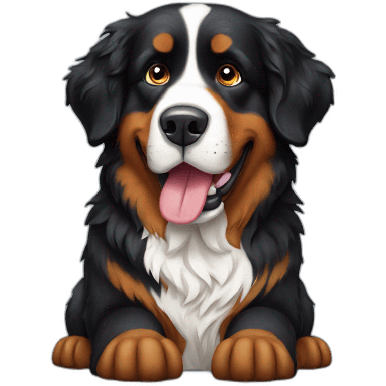 bernese mountain dog wine emoji