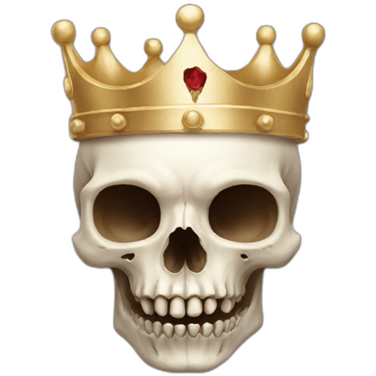 Cat skull with Crown emoji