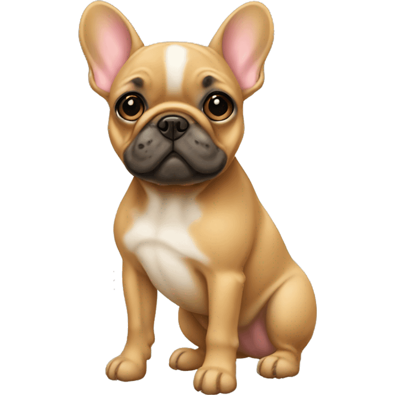 Fawn frenchie standing emoji