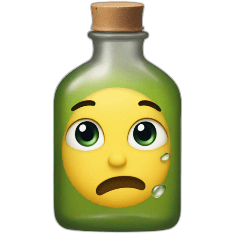 Boy's tears in a bottle emoji