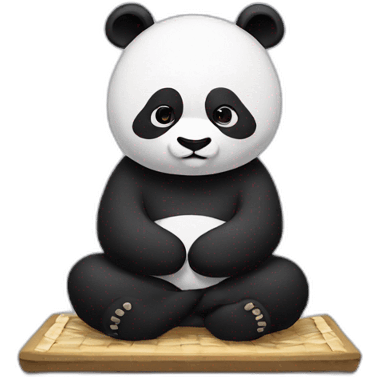 panda meditation emoji