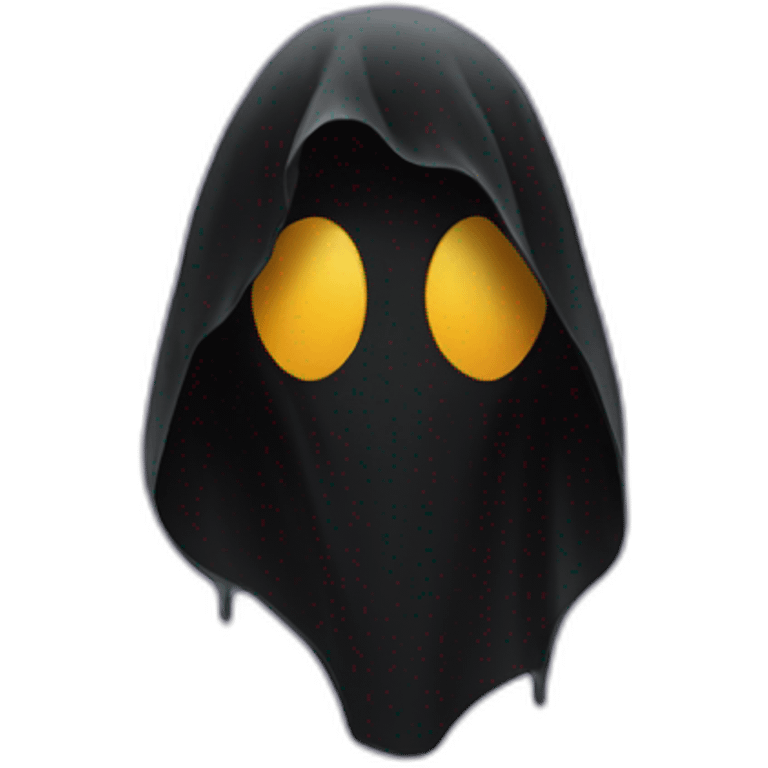 Ghostface with black shroud emoji