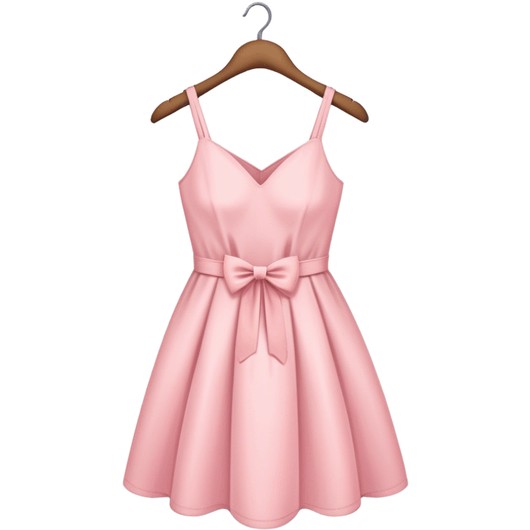 pastel pink spring dress on hanger emoji