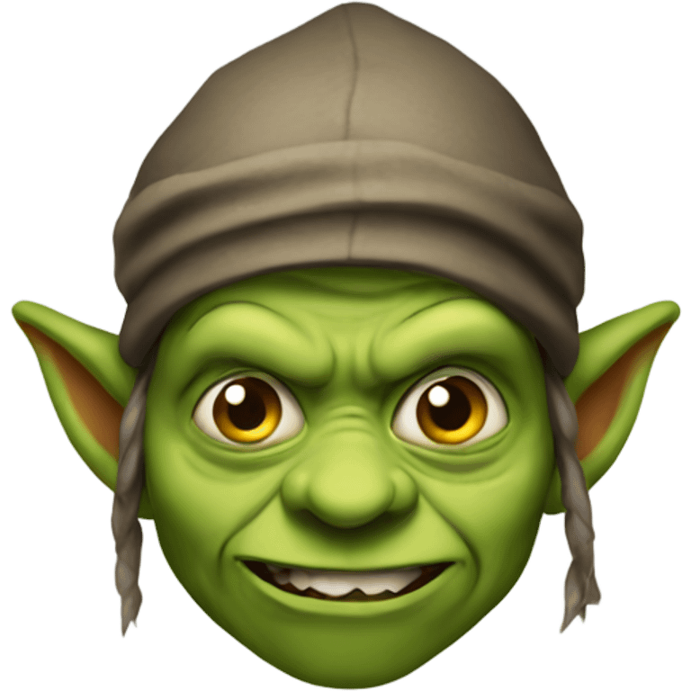 A gooning goblin emoji