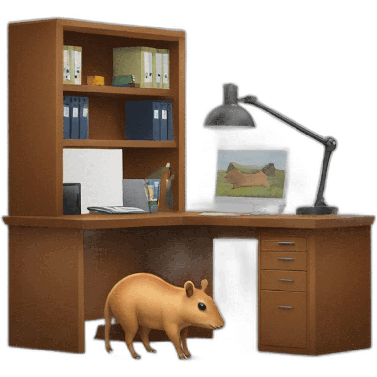 capivara home office emoji