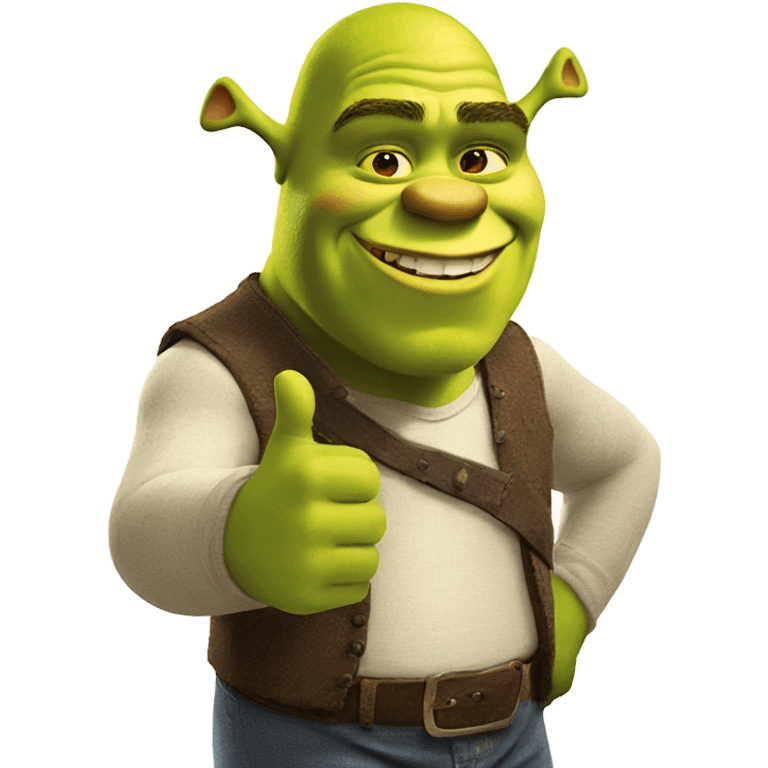 Shrek thumb up emoji