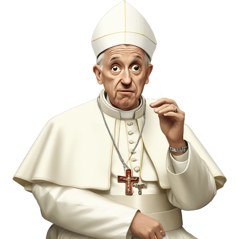 Pope smoking crack emoji