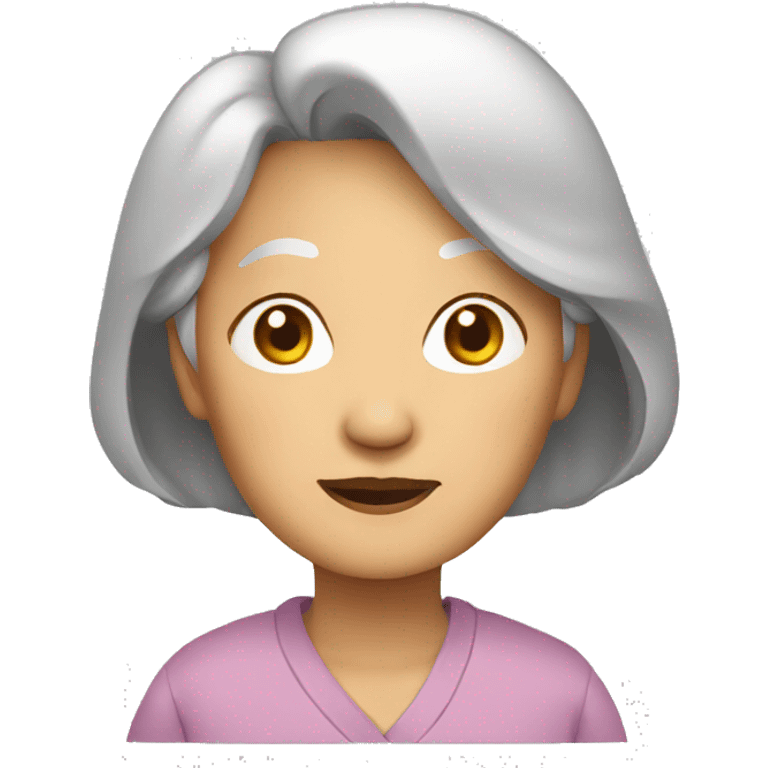 Asian old woman emoji