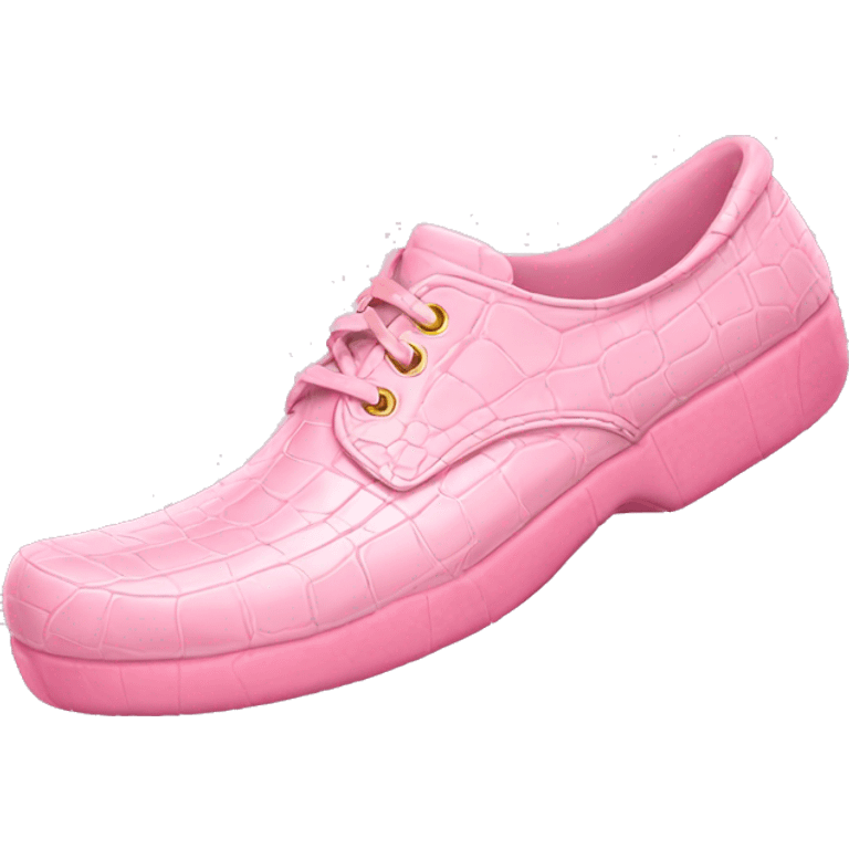 Light pink croc shoe emoji