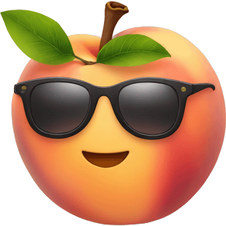 Peach with sunglasses  emoji