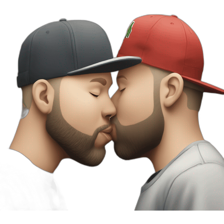 Fred Durst kissing Johnathan Davis emoji