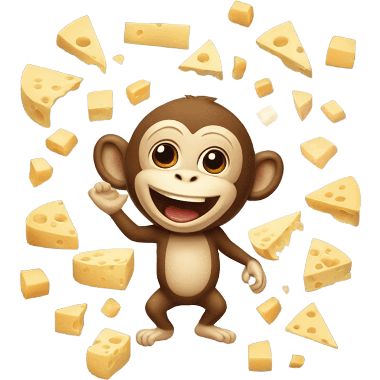 Cheese monkey bilo emoji