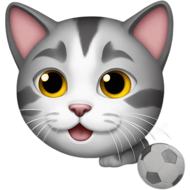 Cat-playing-with-a-ball emoji