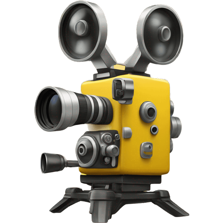 yellow movie camera emoji