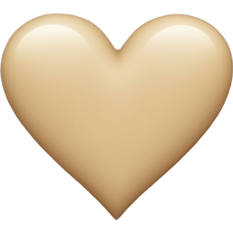 Beige heart  emoji