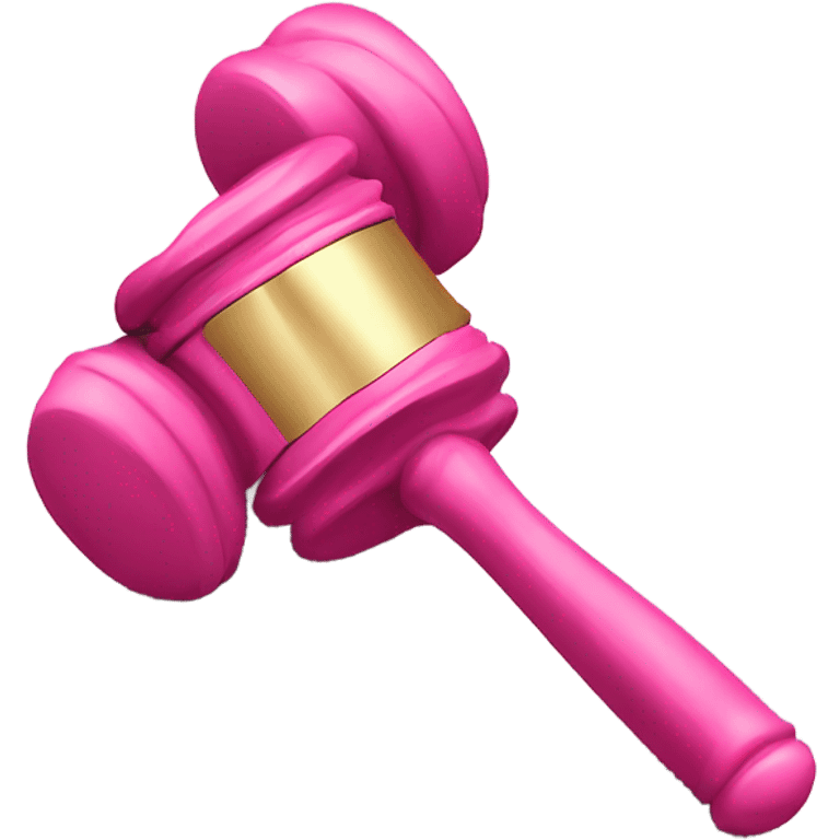 gavel but pink emoji