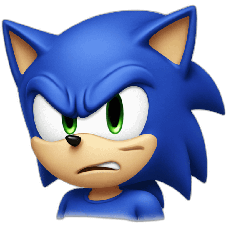 Sonic crying emoji