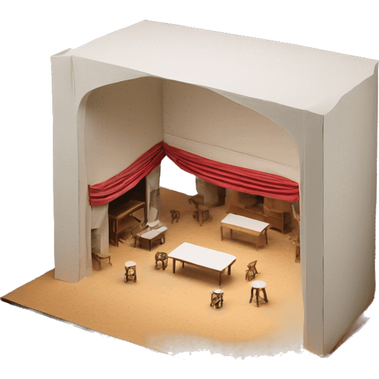 stage maquette scenography model emoji