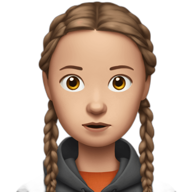 greta thunberg not impressed emoji