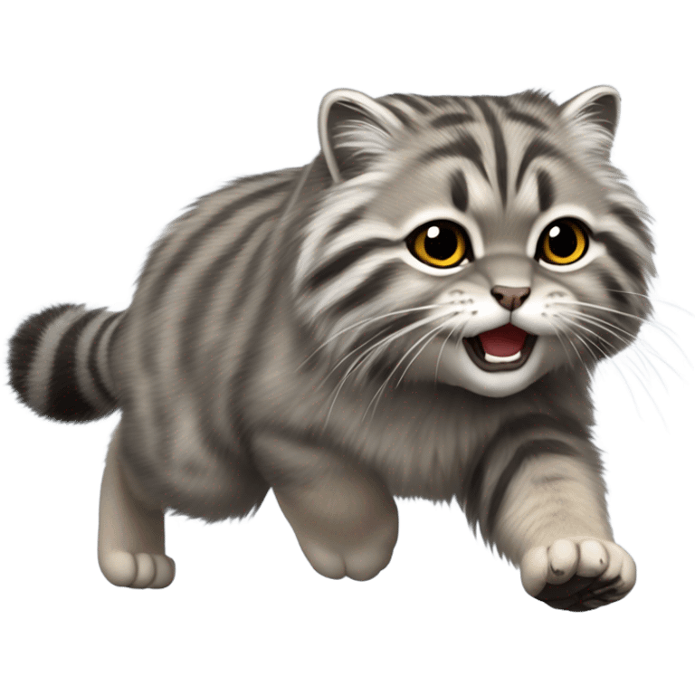 Pallas cat running emoji