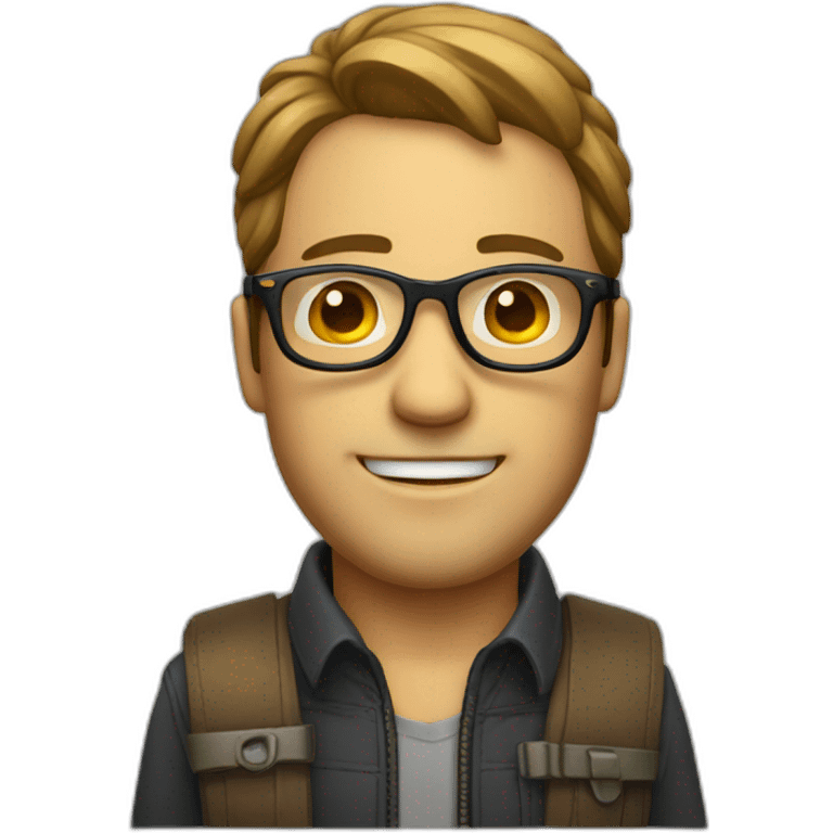 homme charismatique avec des lunette emoji