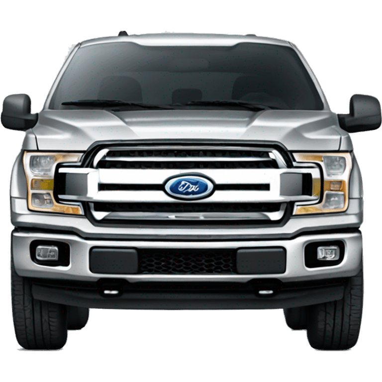 Silver Ford F150  emoji