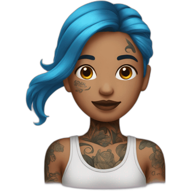 girl with tattoos emoji