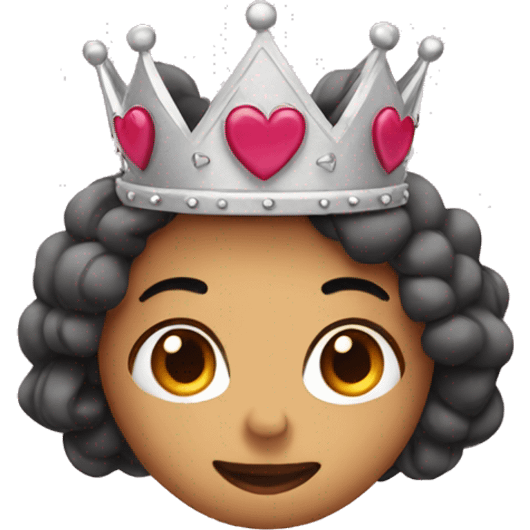 Heart with princess crown  emoji