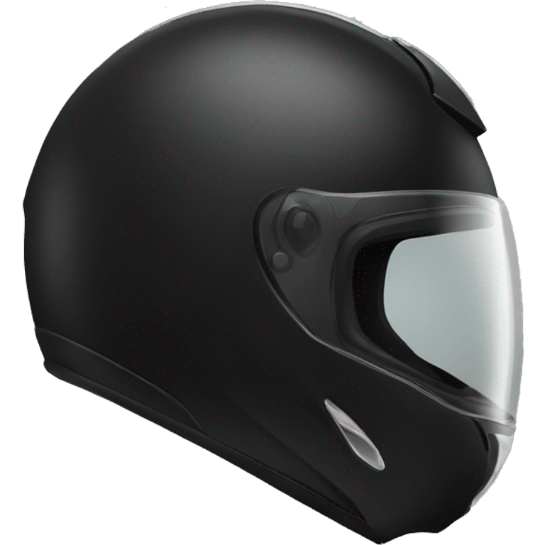 Black Motorcycle helmet profile emoji