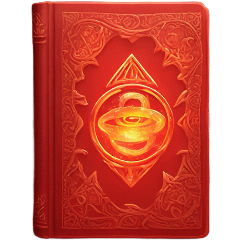 red magical book emoji