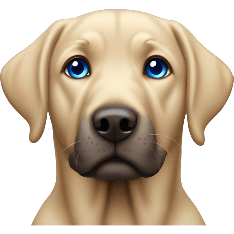 Labrador with blue eyes emoji