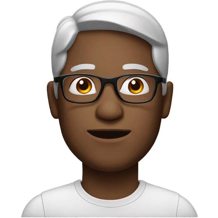 male portrait with glasses emoji